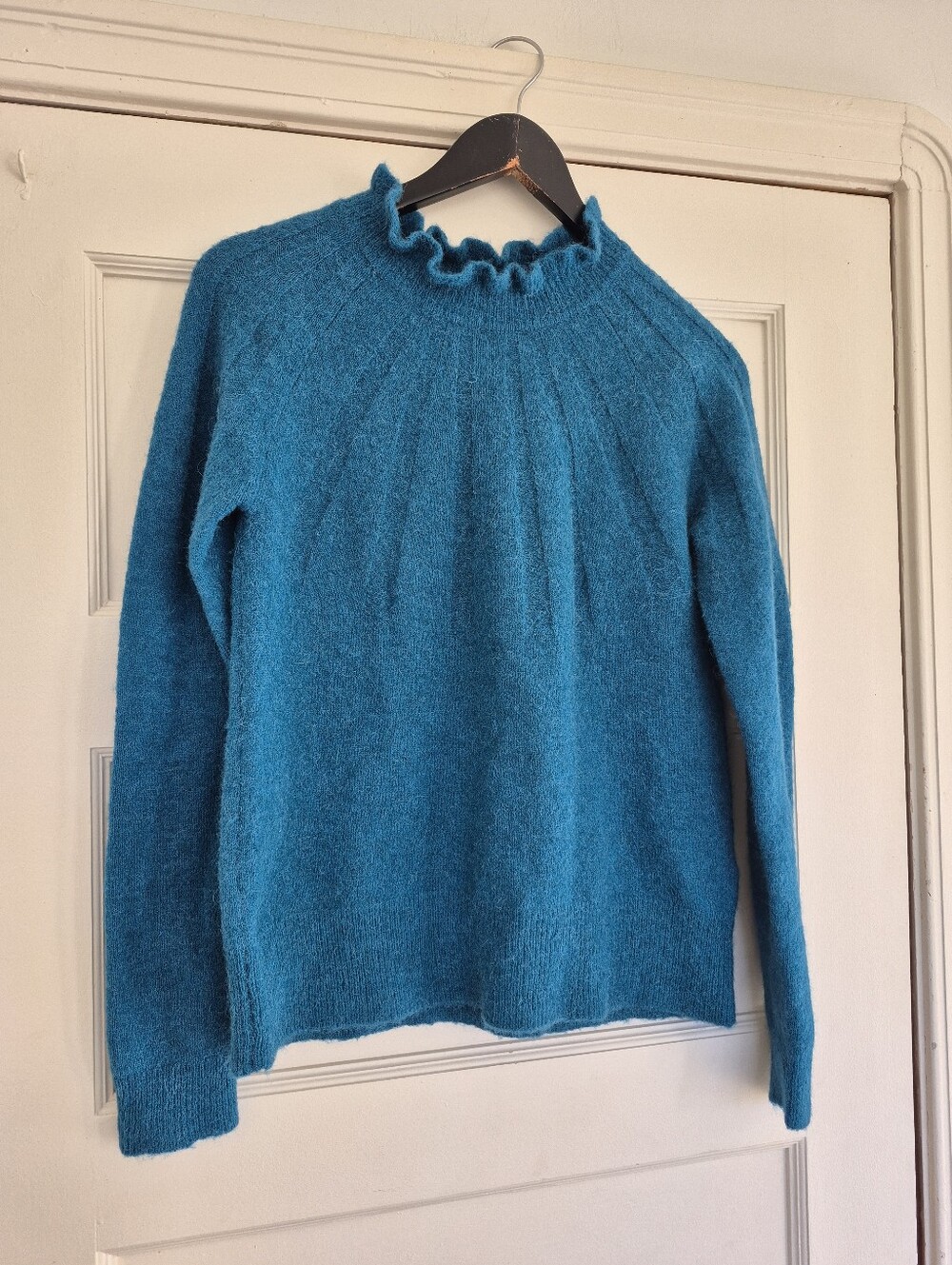 Alpaca And Merino Wool Sweater By Norweigen Brand Zavanna Small Teal
